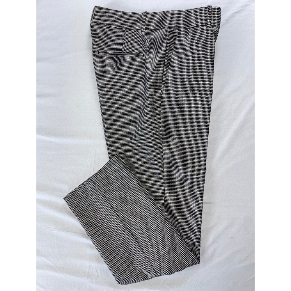 Ann Taylor Tapered Leg Stretch Trouser Pants. Silver Chain Link Pattern. 6, EUC!